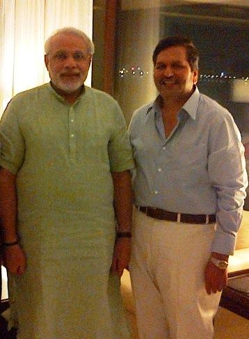 VP of BJP, Maharashtra - Mangal Prabhat Lodha with PM Narendra Modi
