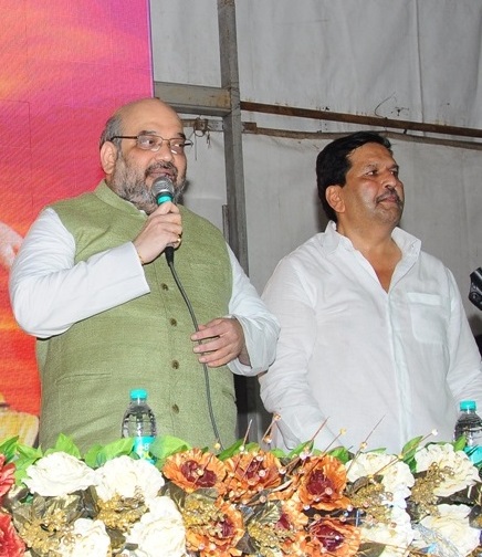VP of BJP, Maharashtra - Mangal Prabhat Lodha with Amit Shah
