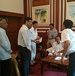 Mangal Prabhat Lodha with Ajit Pawar